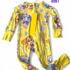 Bamboo NWT Paw Patrol Kids One Piece - Yellow